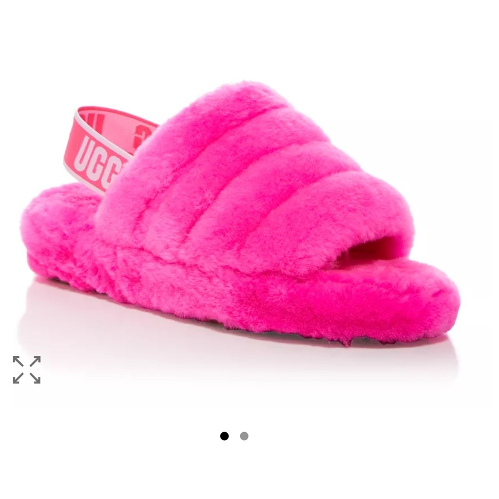 UGG Women's Fluff Yeah Shearling Slingback Slippers - pink!